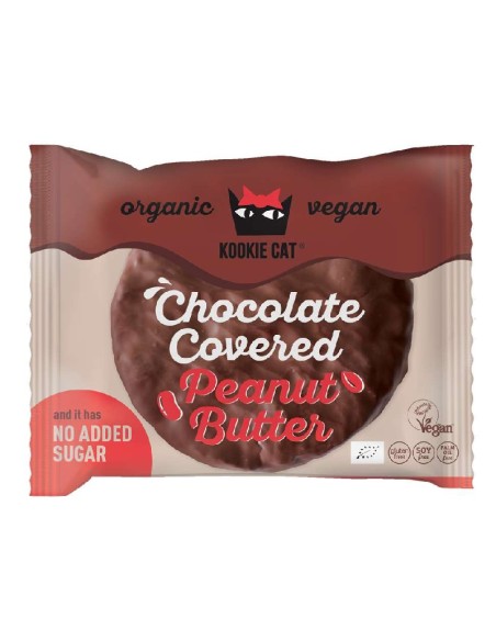 Mantequilla de Cacahuete Cubierta de Chocolate sin Azúcar Añadida
