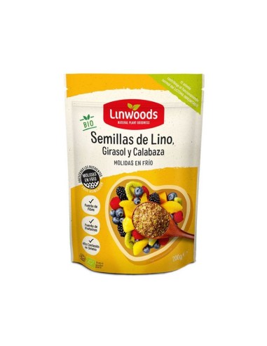 Semillas de Lino, Girasol y Calabaza Molidas Bio