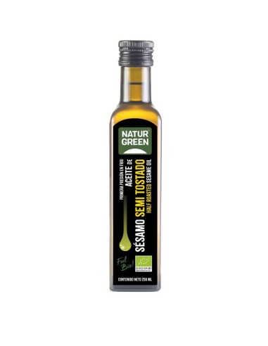 Aceite Sésamo Semitostado Bio 250 Ml