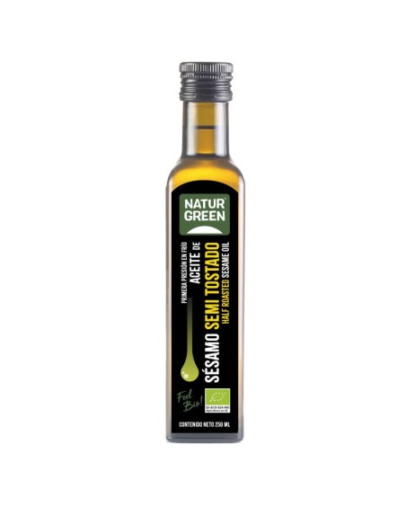 Aceite Sésamo Semitostado Bio 250 Ml