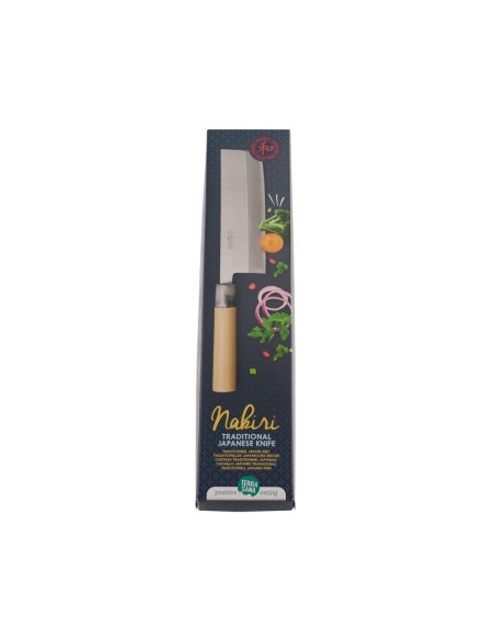 Nakiri - Cuchillo Japonés Tradicional / para Cortar Verduras, Picar Hierbas y Especias