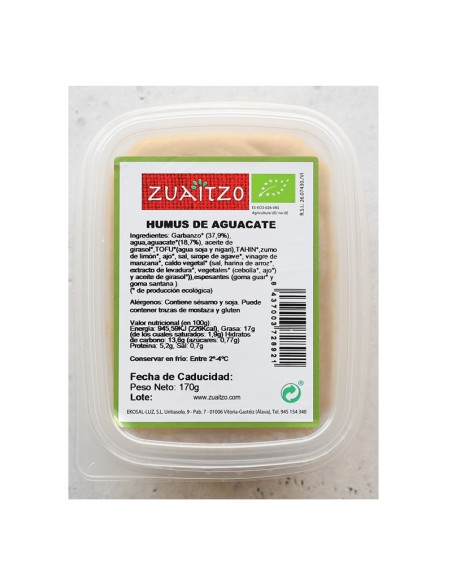 Humus con Aguacate