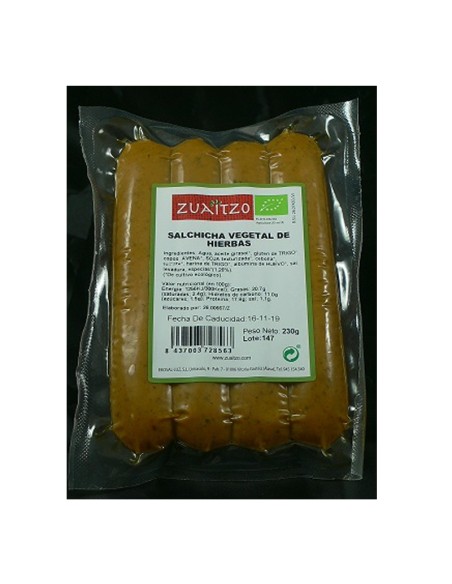 Salchicha Vegetal de Hierbas