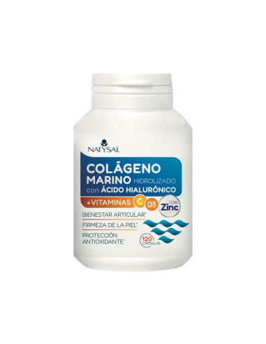Colágeno Marino Hidrolizado con Ácido Hialurónico 120 Comp.