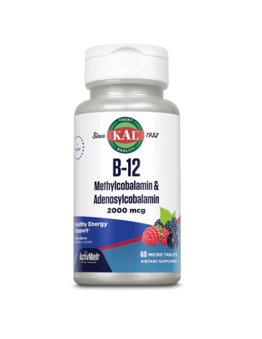 B12 Methylcobalamin & Adenosylcobalamin 2000 mg Solaray
