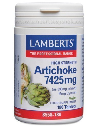Pack 2 Uds. Alcachofa 7425 mg (16 mg de Cinarina) 180 Tabs. de Lamberts