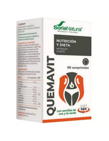 Pacote de 2 Quemavit Neo 60 Comp. de Soria Natural