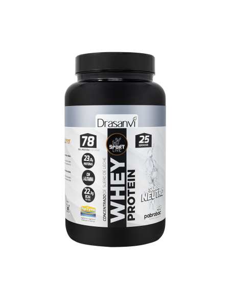 Whey Protein Concentrada Neutro 750G Sport Live Drasanvi