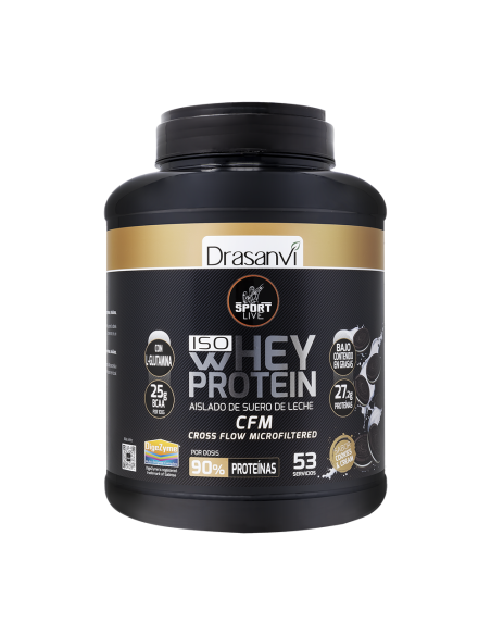 Whey Protein Aislado Cookies And Cream  1,6Kg Sport Live Drasanvi