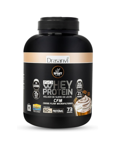 Whey Protein Aislado Capuchino 2,2Kg Sport Live Drasanvi