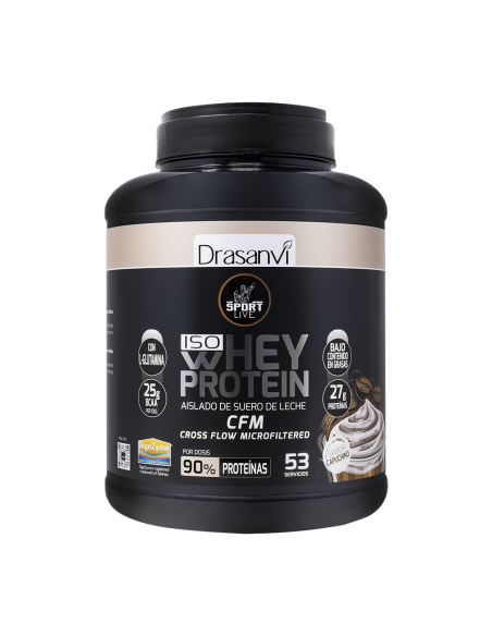 Whey Protein Aislado Capuchino 1,6Kg Sport Live Drasanvi