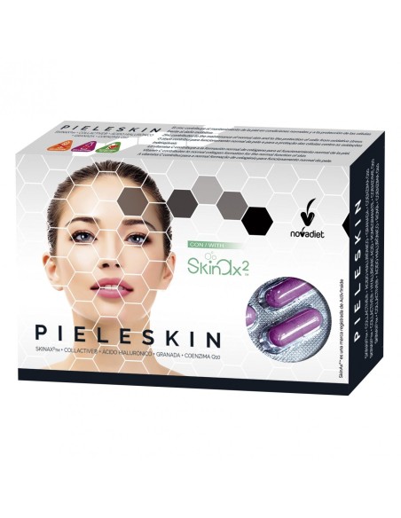 Pack 3x2 Pieleskin Envase de 30 cápsulas vegetales. de Novadiet
