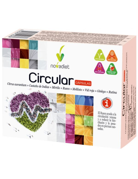 Pack 3x2 Circular Cápsulas Envase de 60 cápsulas vegetales. de Novadiet