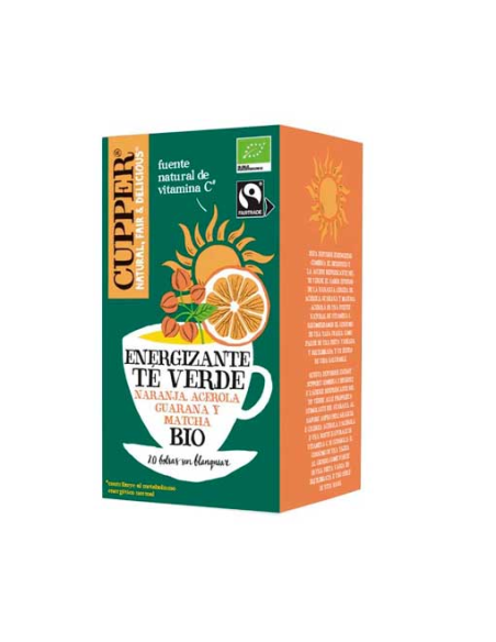 Té Verde Energizante Bio Cupper  20 Bolsas Naturales