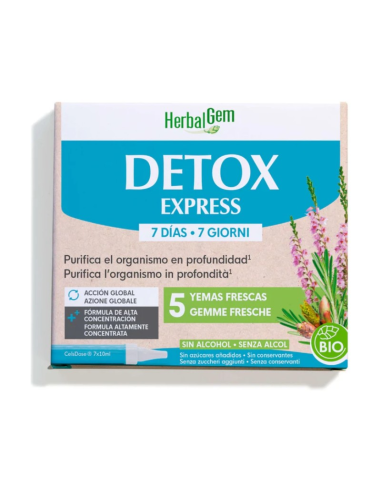 Detox Express Expositor Lleno 6 Ref de Herbalgem