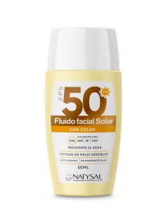 Fluido Facial Solar Con Color Fps 50+ 50 ml. de Natysal