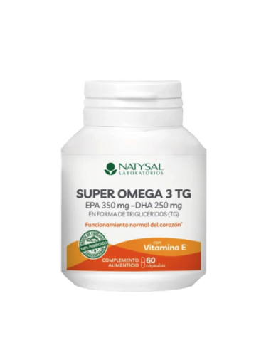 Súper Omega 3 Tg 350 EPA + 250 DHA | 60 Cápsulas Natysal