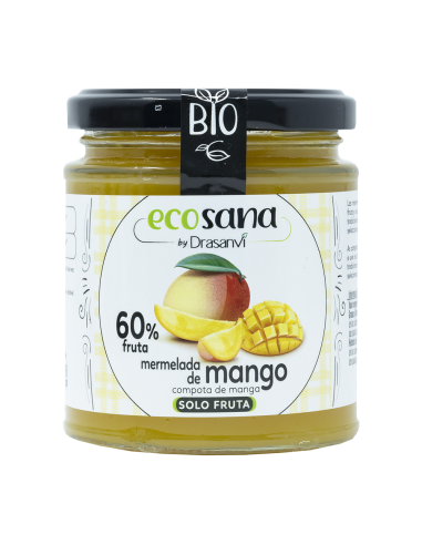 Mermelada Extra Mango Sin Azucar Bio 255G Ecosana