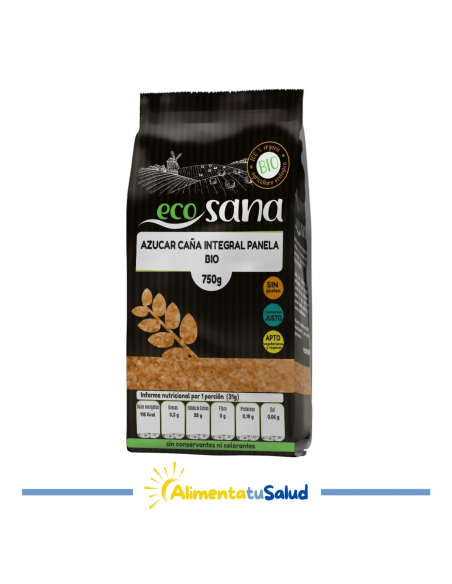 Azúcar de Caña Integral Panela Bio 1Kg - Ecosana Natural