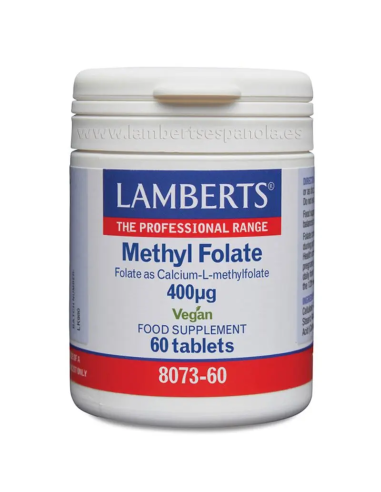 Pack 2 Uds. Methyl Folate 400 µg 60 Tabs.  de Lamb