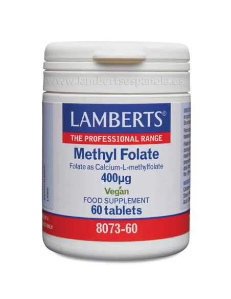Pack 2 Uds. Methyl Folate 400 µg 60 Tabs.  de Lamb