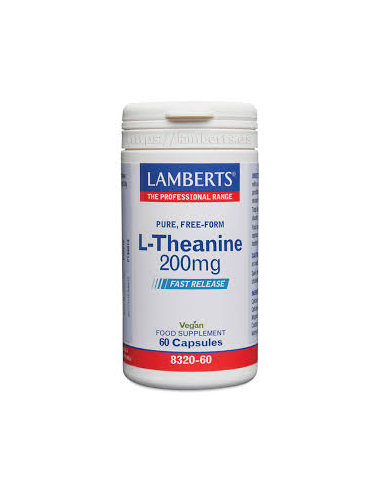 Pacote 5 Unidades L-Teanina 200 mg 60 Cápsulas. por Lamberts