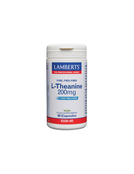 Pacote 5 Unidades L-Teanina 200 mg 60 Cápsulas. por Lamberts