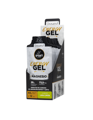 Gel Energético Lima Limón 40g Sport Live Drasanvi  Energía rápida