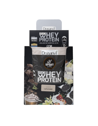 Monodosis Whey Protein Aislado Capuchino 30g Sport Live Drasanvi