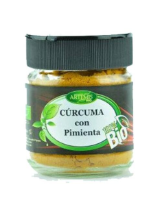 Pack 6 Cúrcuma y Pimienta Bio Artemis 80g Tarro Grande