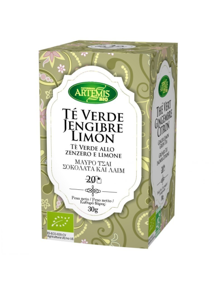 Pack 8 Infusiones Bio Jengibre-Limón Artemis 30 g