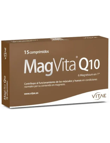 Embalagem 2 unidades MagVita Q10 15 comprimidos Vitae