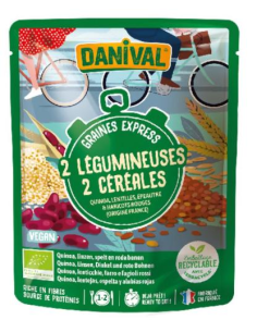 Mix ecológico bio de 2 cereales y 2 legumbres Danival 250g