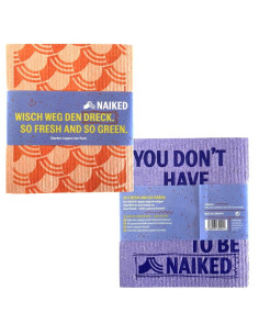 Bayetas lavables Naiked algodón y celulosa 4 unidades