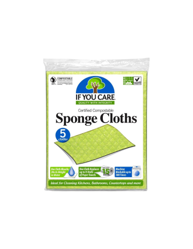 Bayetas de Cocina y Limpieza If You Care 19.5x23cm 5 unidades