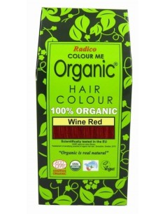 Tinte Vegetal Rojo Vino Radico 100gr  Color Natural Intenso