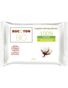 Toallitas Desmaquillantes Bocoton 20 unidades, Suaves y Efectivas
