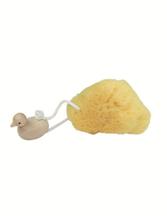 Esponja natural para bebés con patito Redecker suave y segura