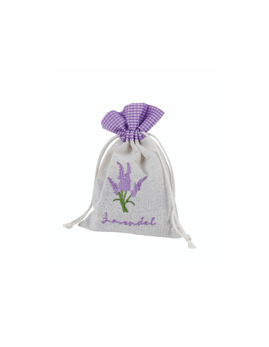 Flores de lavanda en bolsa de lino Redecker, aroma natural