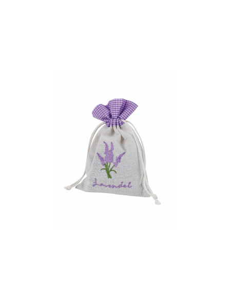 Flores de lavanda en bolsa de lino Redecker, aroma natural
