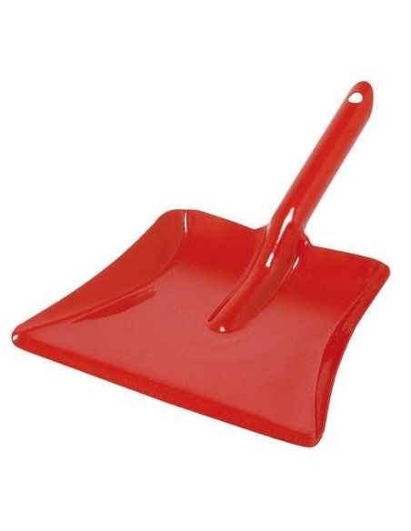 Recogedor metálico rojo para niños 12,5x20 cm Redecker