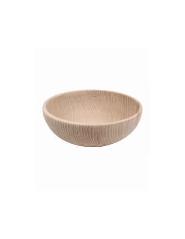 Bol de muesli de madera de haya 14 cm Redecker elegante