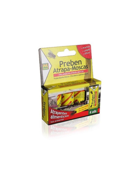 Papel Atrapamoscas Aries 4 unidades  Control Efectivo de Insectos