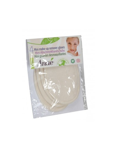 Mini guantes desmaquillantes ecológicos Anaé 4 unidades