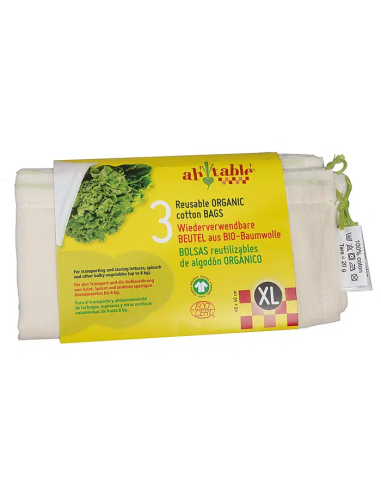 Bolsas ecológicas GOTS XL para productos a granel Ah! Table