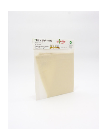 Bolsa Filtro Leche Vegetal Algodón Ecológico 2uds 35x15cm