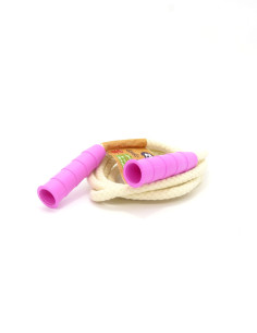 Comba rosa para niños con mangos bioplástico Zélio