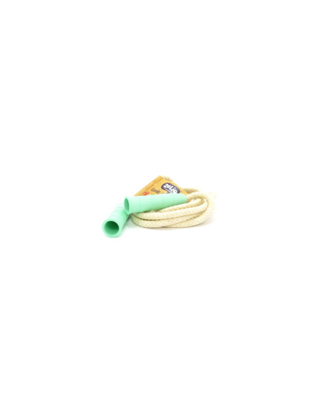 Comba para niños de algodón, mangos bioplástico, color verde** de Zélio