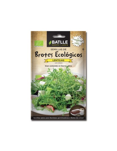 Brotes lentejas para germinar, sobres de Batlle