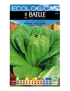 Semillas Lechuga Romana Larga Rubia Batlle  Calidad Premium